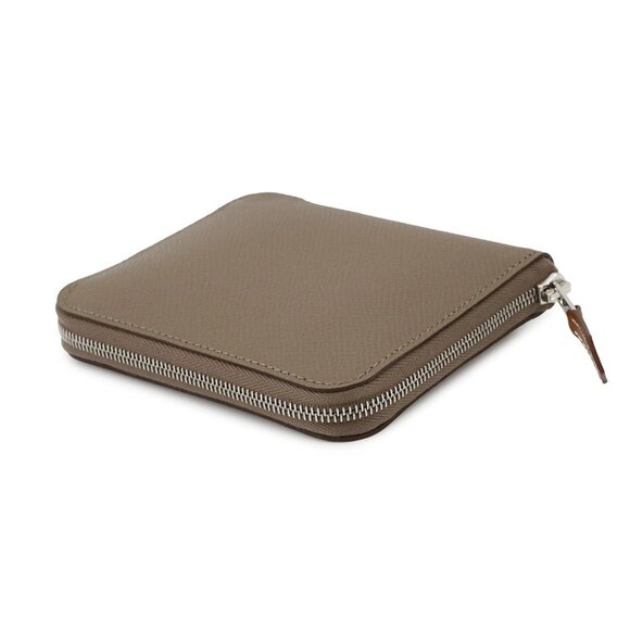 HERMES Azap compact silk in Epsom Etoupe - Picture 5 of 6